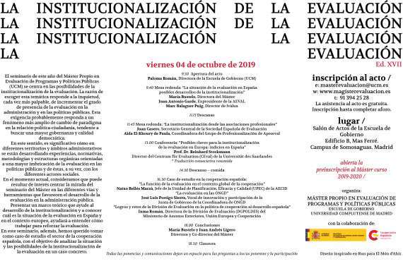 Seminario Institucionalización Evaluación